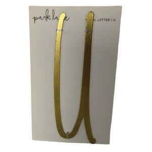 Park Lane Goldtone Metal Letter U Address Doorplate  2 x 7 in Crafty Initial New